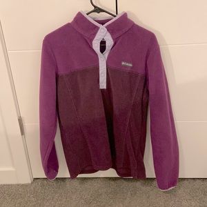 Quarter button Columbia pull over